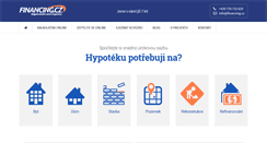 Desktop Screenshot of financing.cz